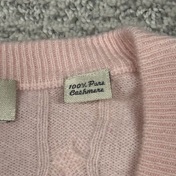 Peter Millar Vest Mens Large 100% Cashmere Sleeveless Golf Pullover Light Pink - Picture 3 of 7